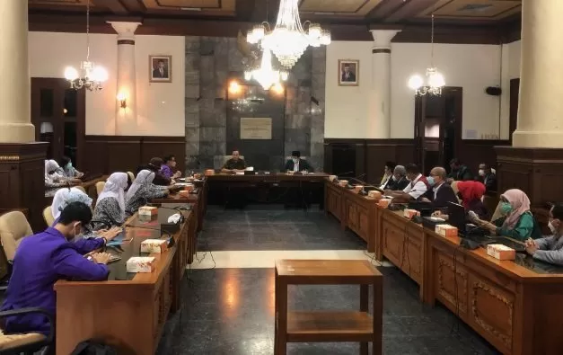 Organisasi profesi kesehatan DIY saat beraudiensi ke DPRD DIY. (Foto : Harminanto) 
