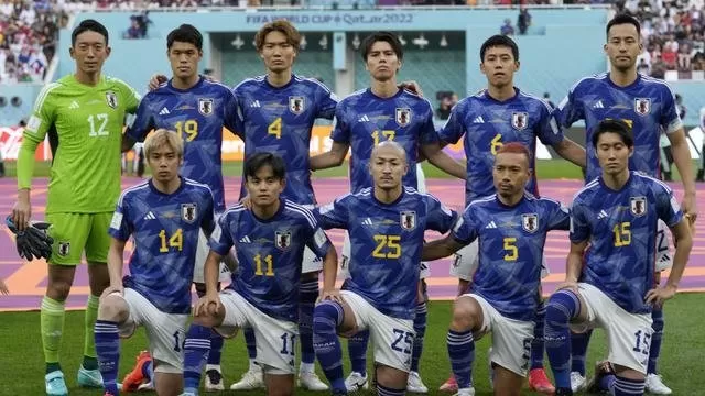 Timnas Jepang yang berlaga di Piala Dunia 2022. 