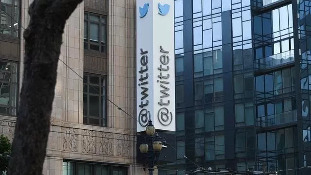 Kantor Pusat Twitter di San Francisco, California pada 4 November 2022. Setengah dari 7.500 karyawan Twitter diberhentikan pada 4 November, sebuah dokumen internal menunjukkan, ketika pemilik baru Elon Musk memulai perombakan besar-besaran dari perus
