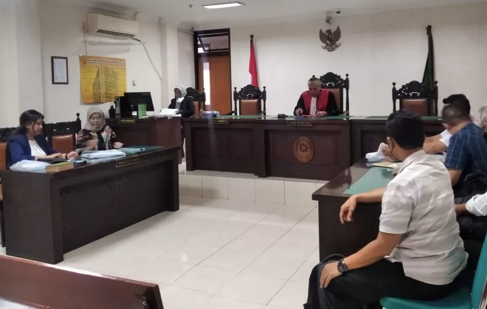 Sidang perkara praperadilan yang digelar di PN Sleman.