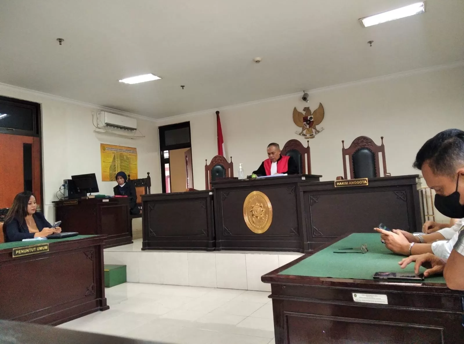 Sidang yang digelar di PN Sleman.