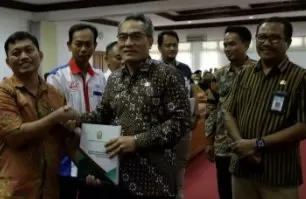 Pemerintah Kabupaten Bantul meluncurkan Rencana Umum Pengadaan (RUP) Tahun 2023. (Foto : Judiman)
