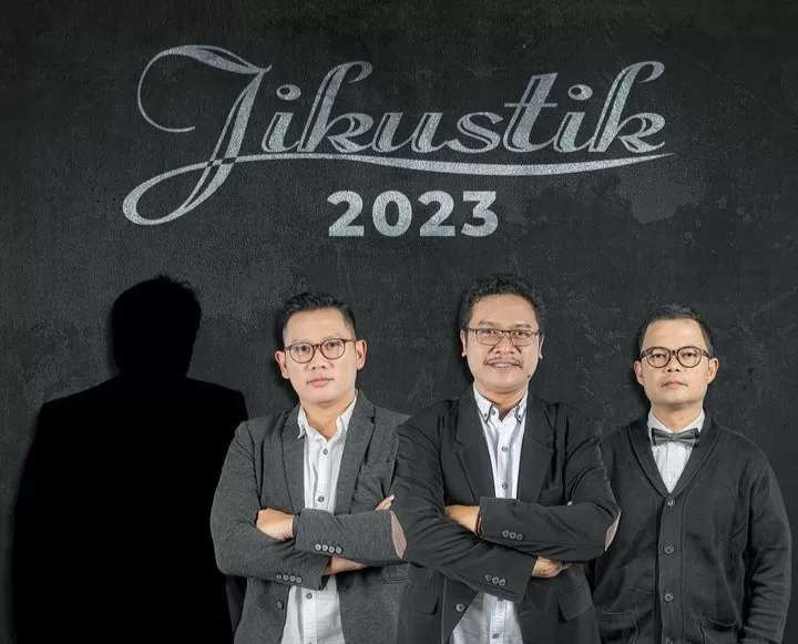 Jikustik 2023 dengan siluet sosok Icha yang kembali ke band ini  (instagram @jikustik)