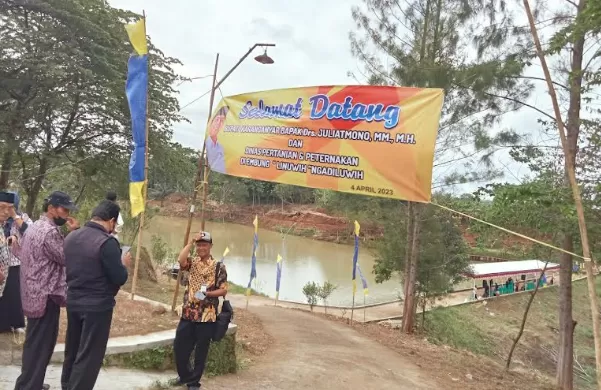 Embung Linuwih Desa Ngadiluwih Matesih. (Foto : Abdul Alim)