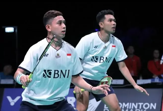 Ganda putra Indonesia, Fajar Alfian dan Muhammad Rian Ardianto.