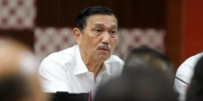 Menteri Koordinator Bidang Kemaritiman dan Investasi Luhut Binsar Pandjaitan.