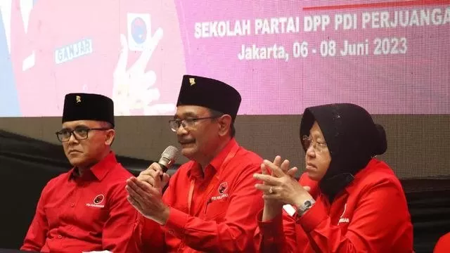   Politikus PDIP yang juga mantan kepala daerah diantaranya Abdullah Azwar Anas, Djarot Saiful Hidayat, dan Tri Rismaharini. (Foto:Dokumentasi PDIP).
