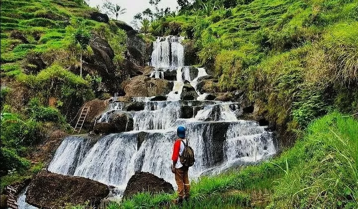 Salah satu titik menarik  Gunung Api Purba Nglanggeran yang dapat dilewati pelari (Foto Istimewa)