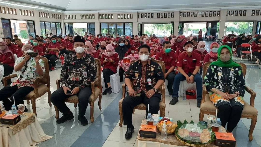 Rakor PKH di Gedung Sunan Pandanarang.  (foto: sri warsiti)