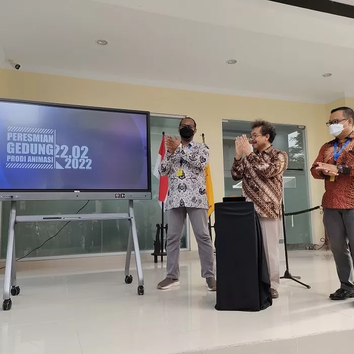 Peresmian Gedung Prodi Animasi Selasa (22/2) sore di Kampus FSMR ISI dilanjutkan dengan peninjauan gedung. KR-Juvintarto&nbsp;