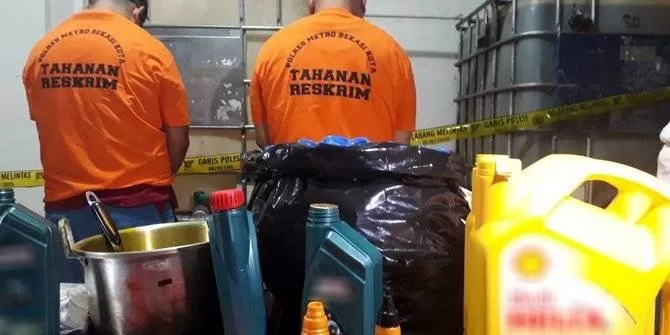 Peredaran oli palsu semakin mengkhawatirkan masyarakat. (Merdeka)