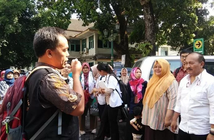 Simulasi evakuasi di RSUP Sardjito dalam rangka memperingati hari siap siaga bencana. (Foto: Evi NA)