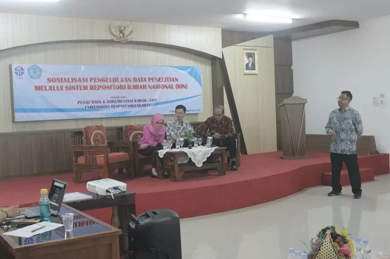 Sosialisasi Pengelolaan Data Penelitian Melalui Sistem RIN di Kampus 2 Unriyo