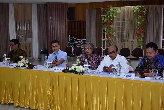 Kunjungan Komisi X DPR-RI dan Ristek Dikti di UKSW Salatiga diterima Rektor UKSW dan Walikota Salatiga. (Istimewa)