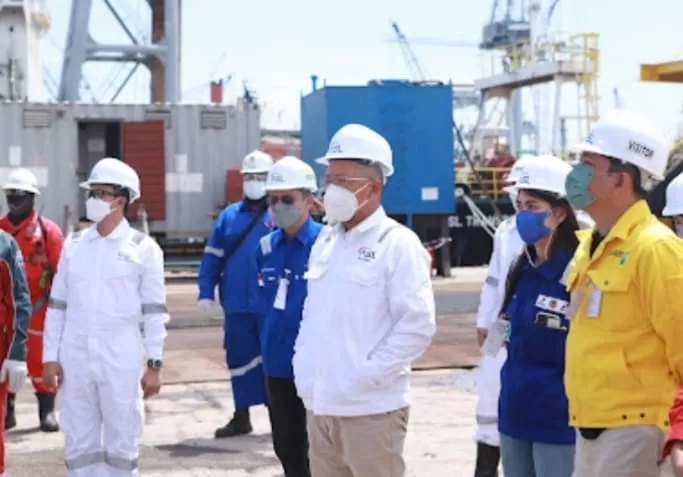 SKK Migas dan KKKS saat meninjau ke Batam, Riau.
