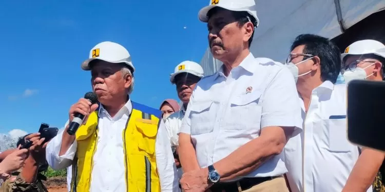 Peletakan batu pertama Tol Serang-Panimbang.