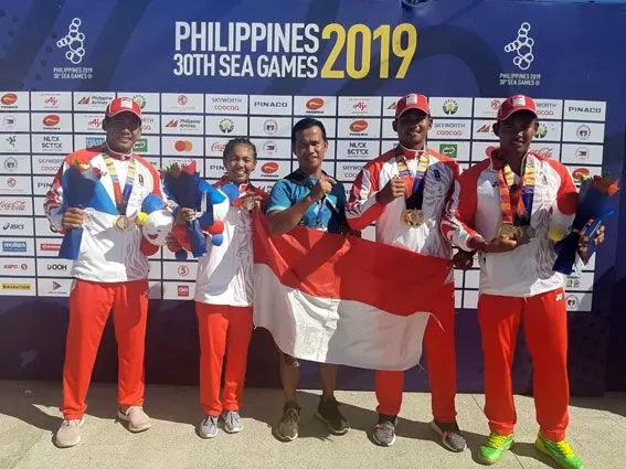 Lima atlet dayung Jambi ikut berandil menyumbangkan tujuh medali emas, tiga perak dan satu perunggu pada SEA Games 2019 di Filipina