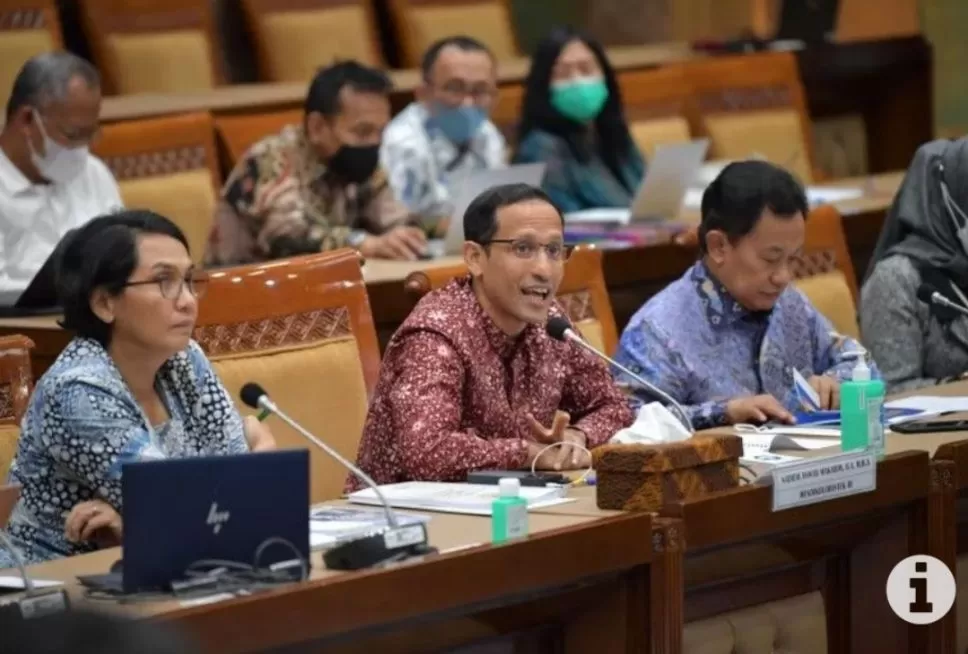 Menteri Pendidikan, Kebudayaan, Riset, dan Teknologi (Mendikbudristek) Nadiem Anwar Makarim di Jakarta, Jumat (31/3/2023). (ANTARA/HO-Kemendikbudristek)