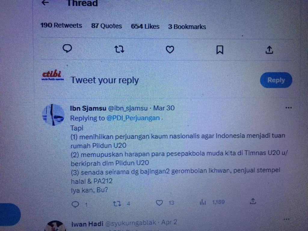 Photo: Screen shot @ibn_syamsu