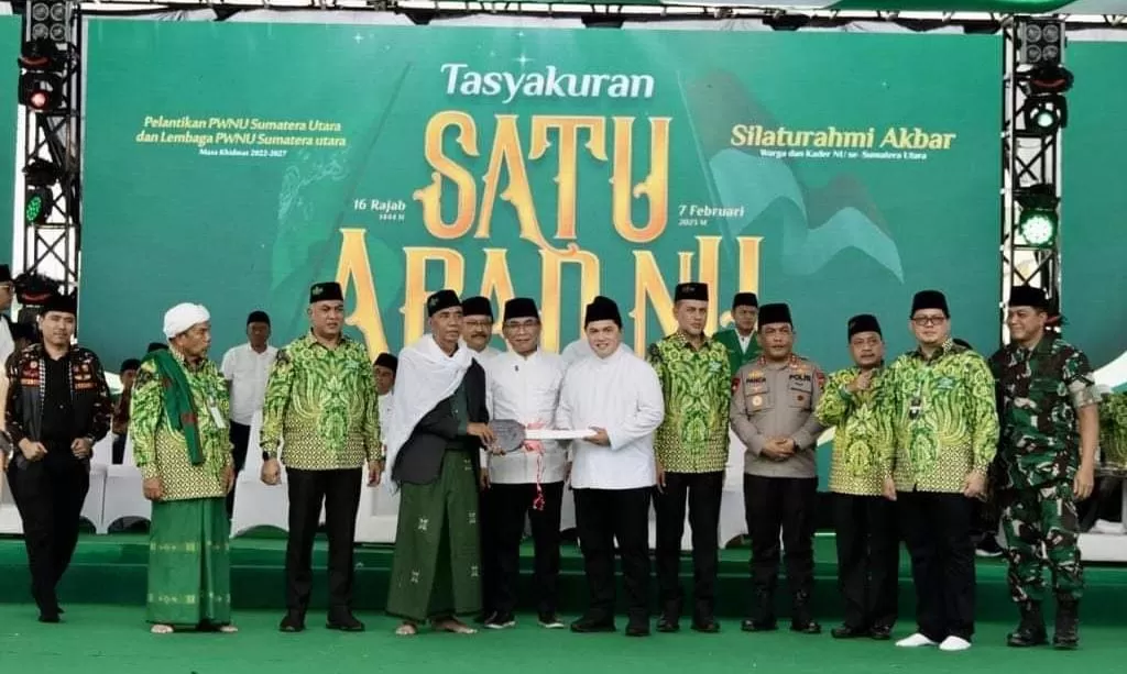Foto: Bupati Madina ucapkan terimakasih pelaksanaan tasyakuran berjalan lancar