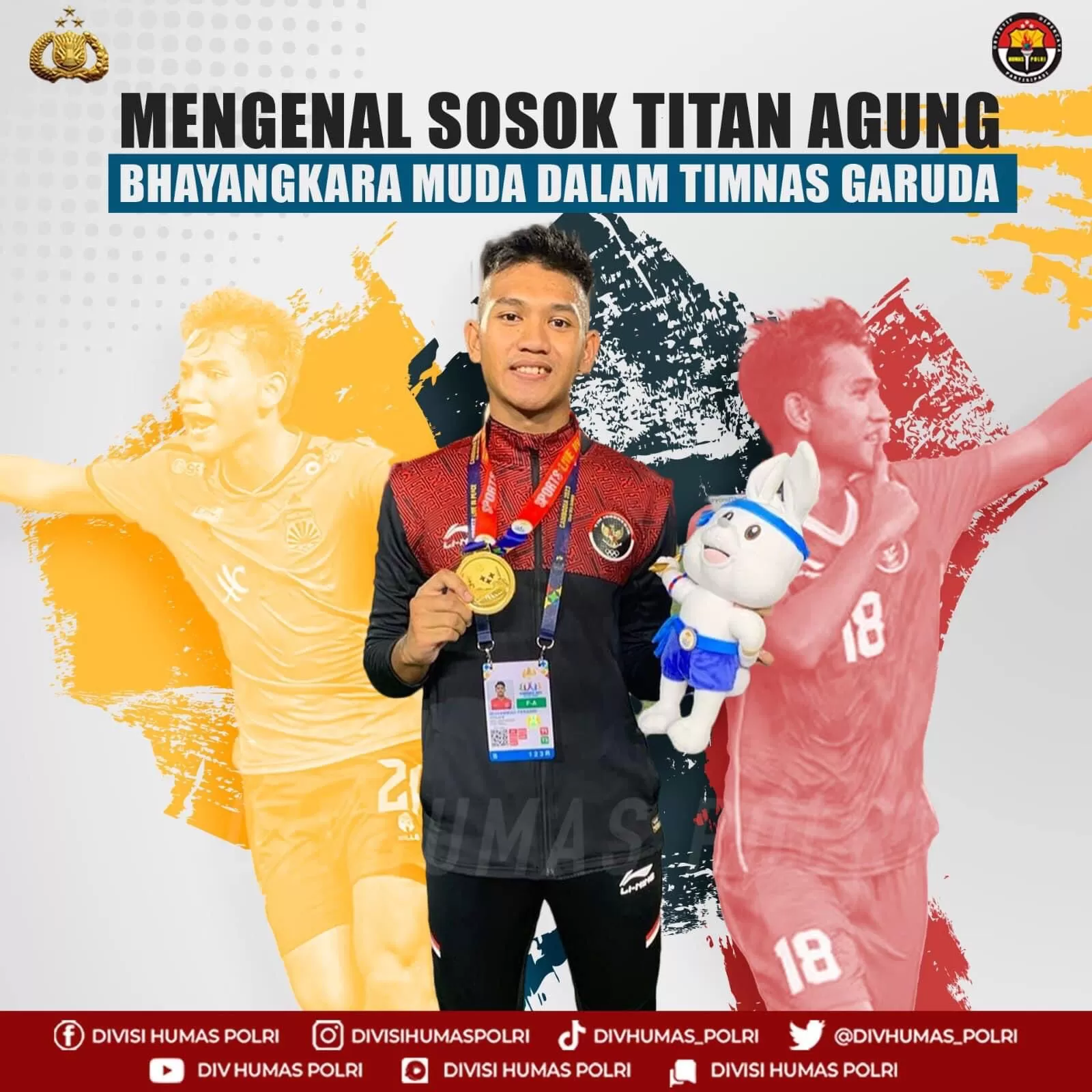 Foto: Salah satu pemain U22, Bhayangkara Muda Bripda titan Agung