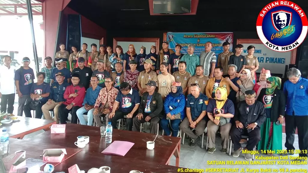 Foto: Para Relawan Ganjar Pranowo yng tergabung dalam ganjarist medan (istimewa)