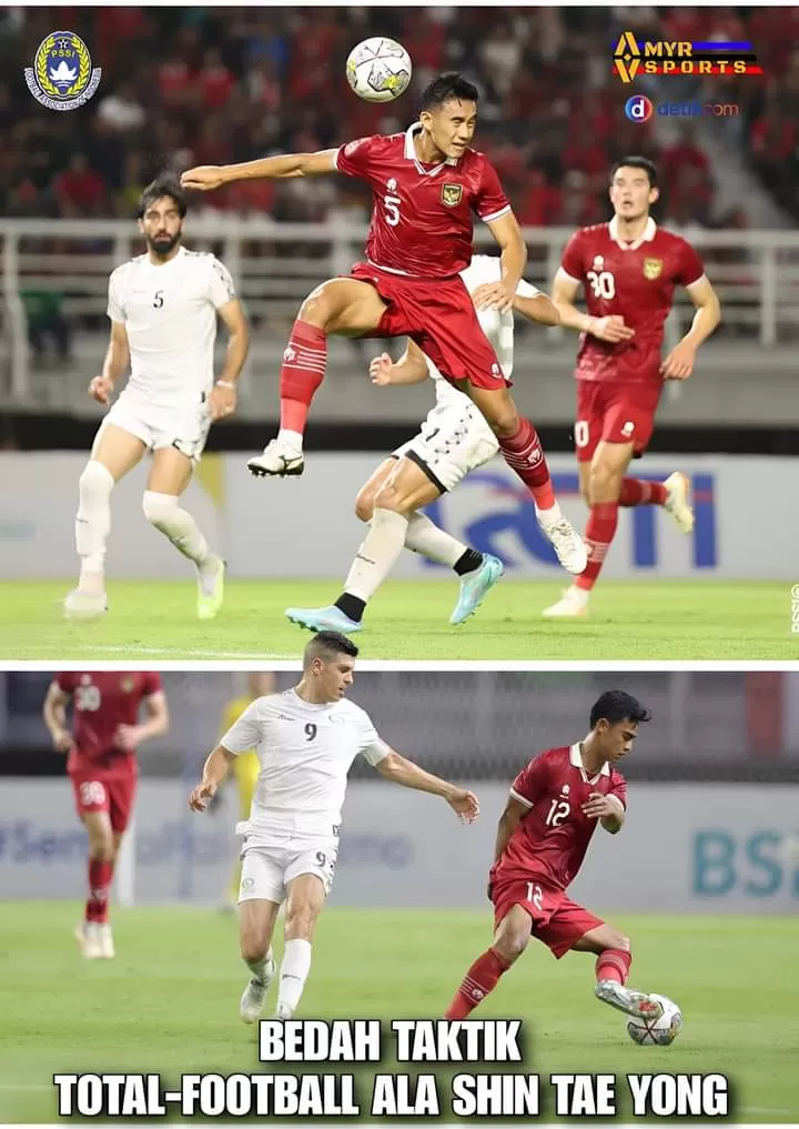 Foto: Situasi pertandingan matchday antara Indonesia vs Palestina (@MYRsports)