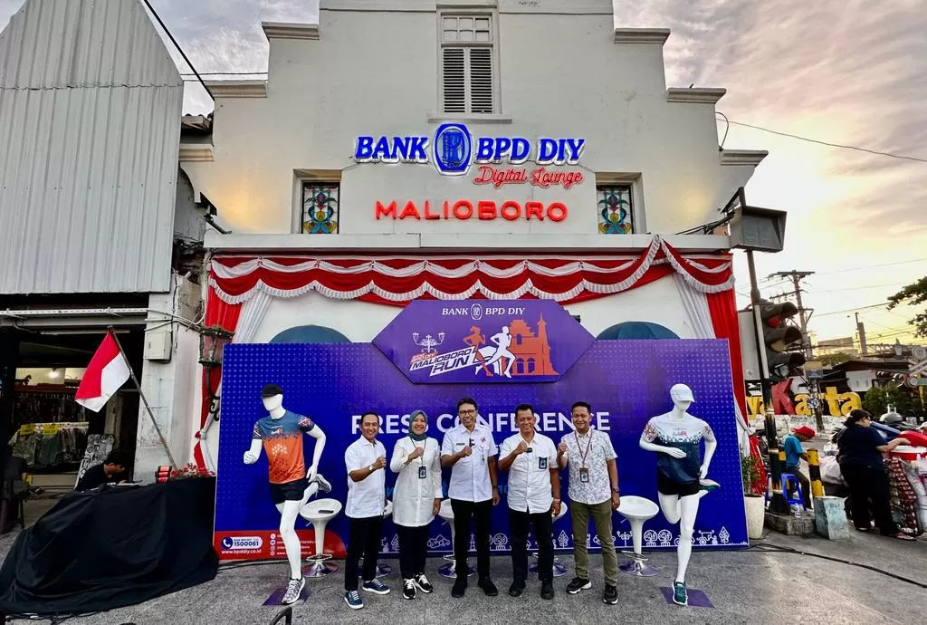 Konferensi pers Malioboro Run di depan lounge Bank BPD DIY jalan Malioboro (Harminanto)