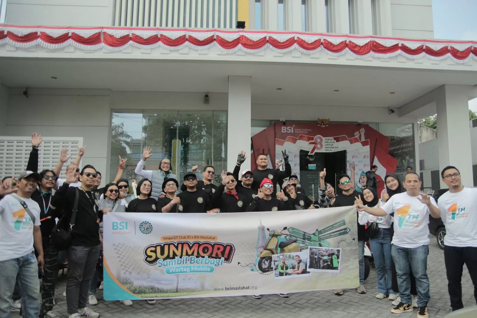Vespa GT Club.ID bersama BSI Maslahat menggelar Sunday Morning Ride (Istimewa)