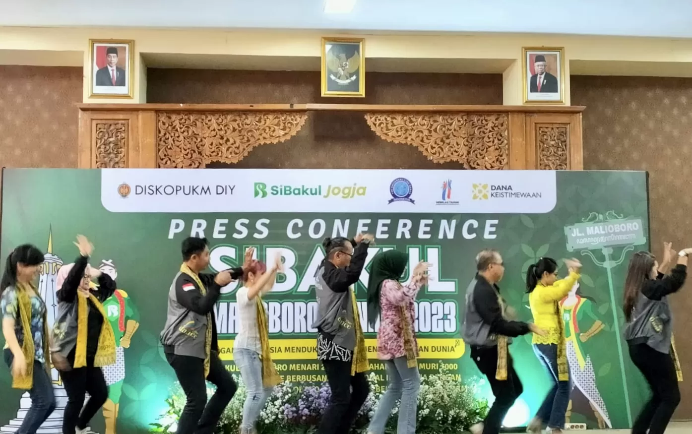 Perwakilan peserta SiBakul Malioboro Menari. (Foto : Harminanto)