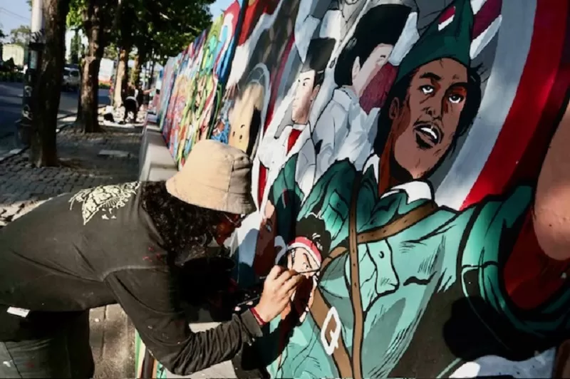  Tembok Ajenrem Surakarta berubah indah dan berwarna