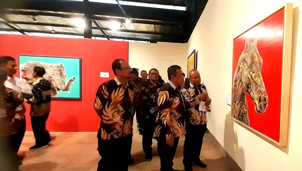 Pameran seni rupa 'Amongpraja, Amongjiwa' di PAS.&nbsp;Khocil Birawa