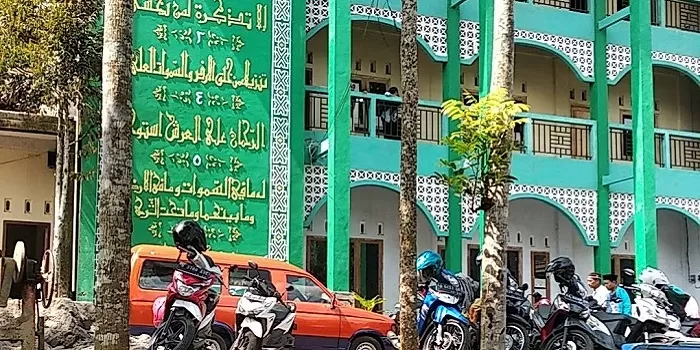 Suasana ponpes tempat terjadi dugaan penganiayaan.(dok.gondeserang)