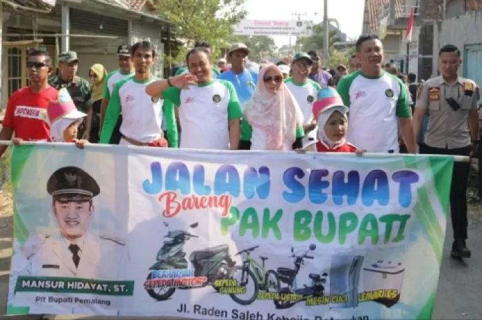 Pemuda Garuda Adakan Jalan Sehat bersama Plt Bupati Pemalang, Ada Hadiah Menariknya