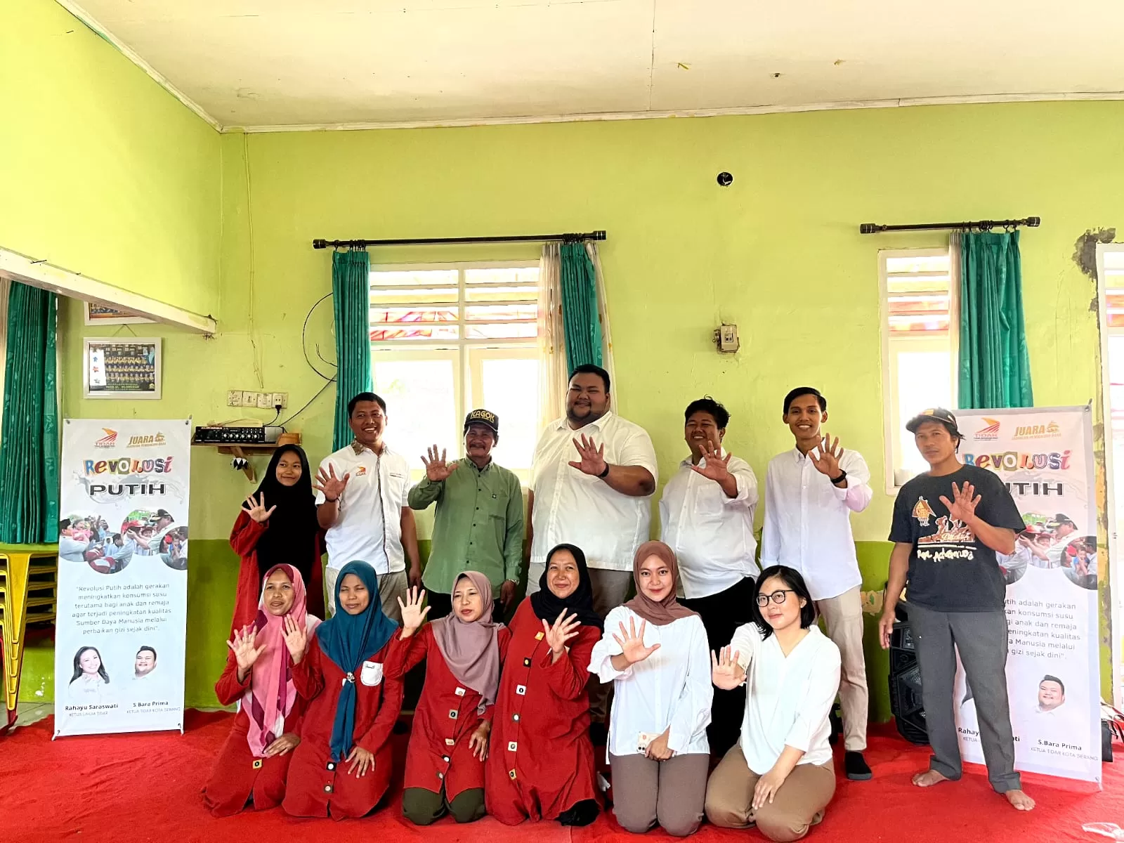 Tidar dan Juara di Kota Serang sesaat setelah mempersiapkan program Revolusi Putih. (PC Tidar Kota Serang)