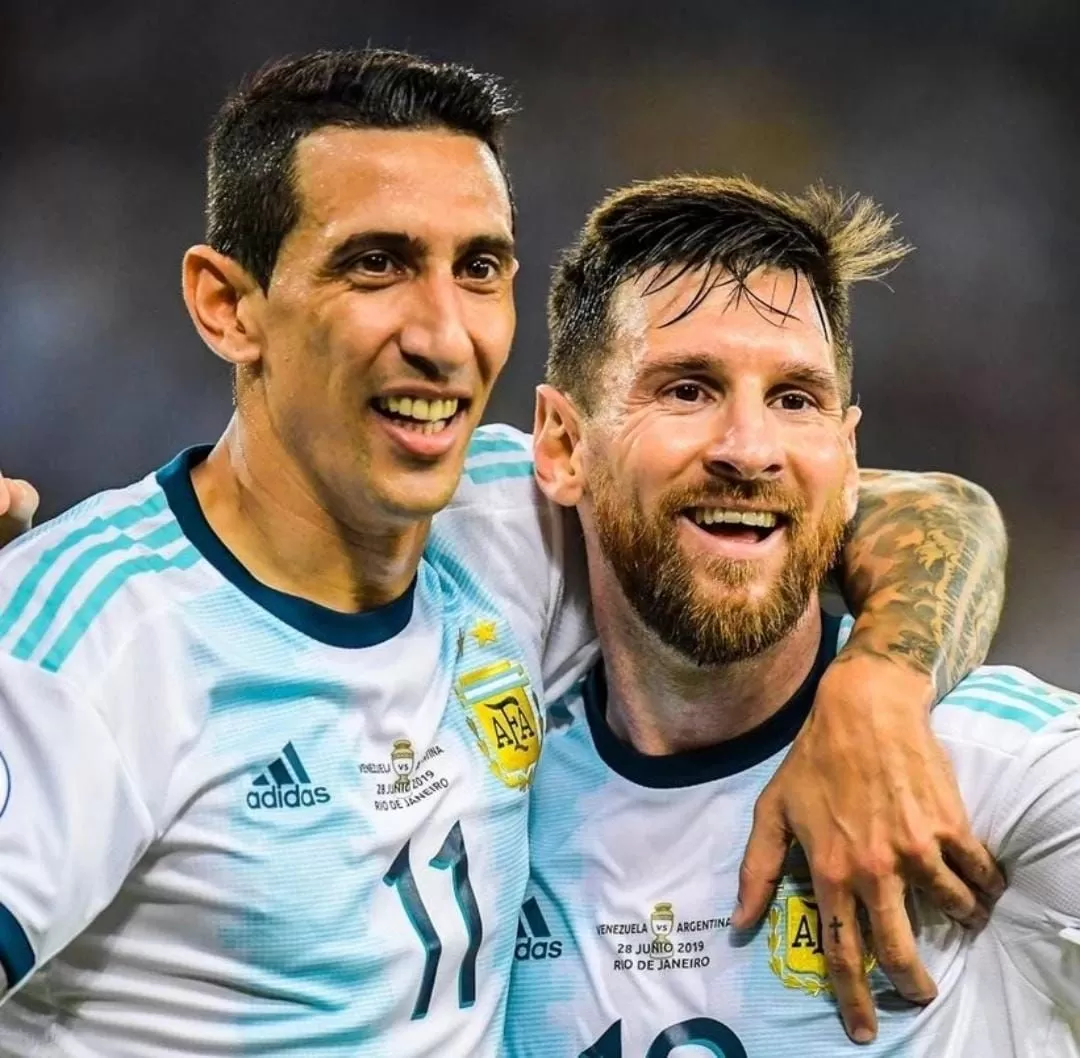 Angel Di Maria (kiri) dan Lionel Messi dikabarkan tidak datang ke Indonesia