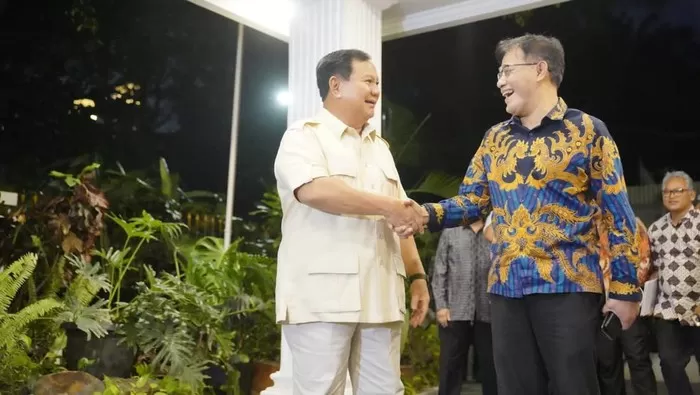Prabowo Subianto dan Budiman Sudjatmiko. (Media Gerindra)
