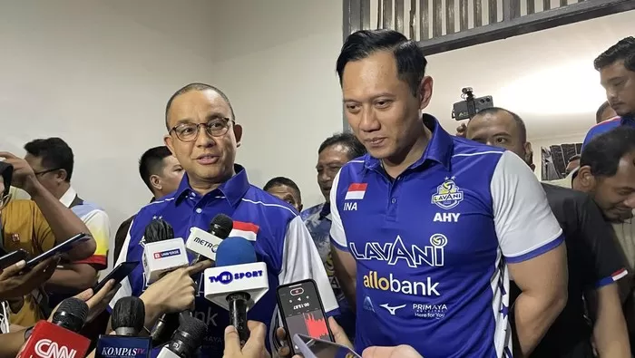 Anies Baswedan dan AHY. (Foto: Silvia Ng/detikcom)