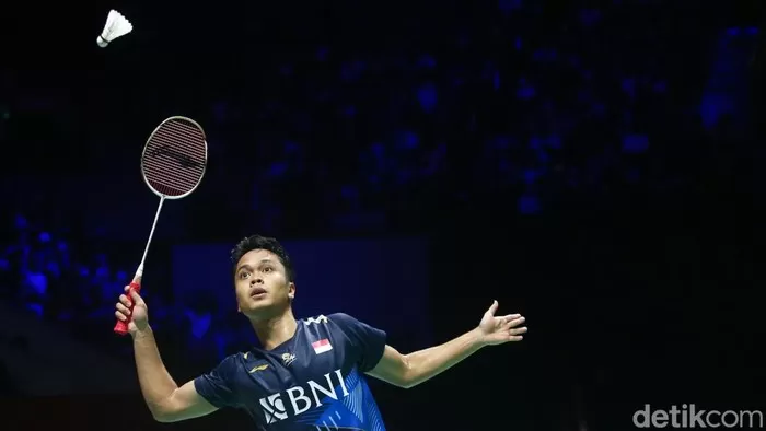 Anthony Ginting di Australia Open 2023. Foto: Grandyos Zafna/detikcom. 