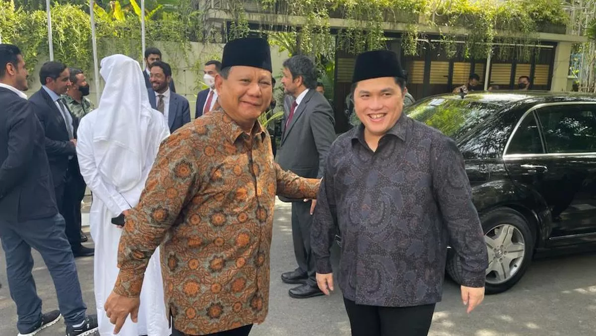 Prabowo dan Erick Thohir