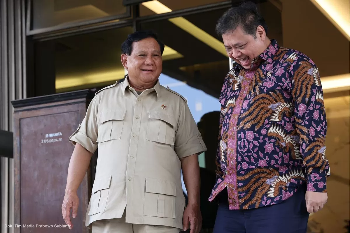 Prabowo Subianto dan Airlangga Hartanto