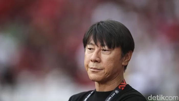 Shin Tae-yong, pelatih Timnas Indonesia U-23. Foto: Rifkianto Nugroho.
