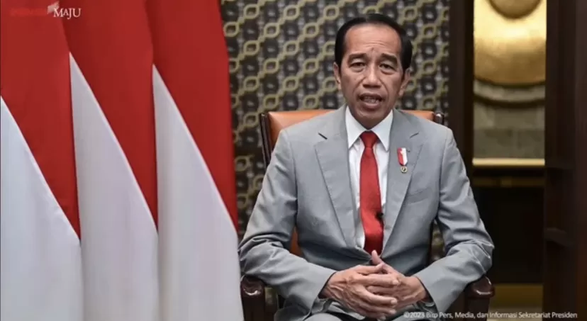 Pidato Presiden Jokowi Mencabut Status Pandemi Covid 19 (Genmuslim.id/dok:instagram/jokowi)