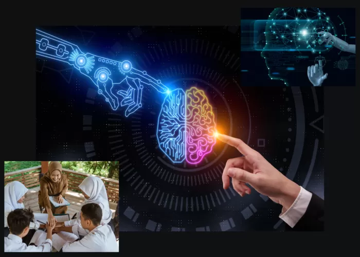 Aplikasi berbasis AI membantu dalam proses pembelajaran antara guru dan siswanya ((Foto: GENMUSLIM.id/dok: Canva))