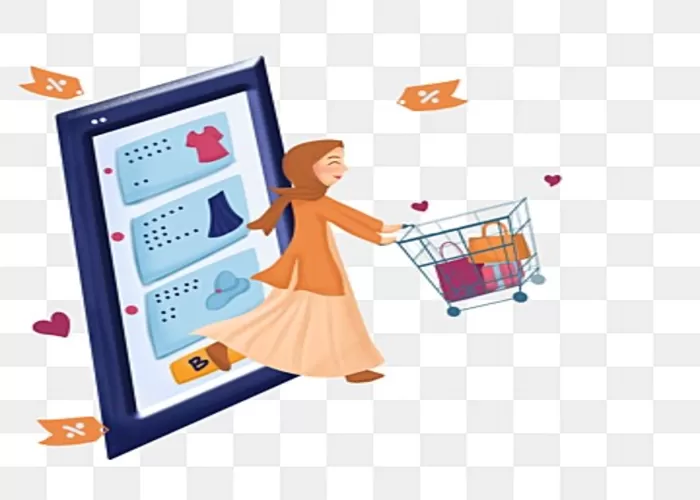 Muslimah harus memperhatikan etika dalam berbelanja ( (Foto: GENMUSLIM.id/dok: Pinterest/ Pngtree))