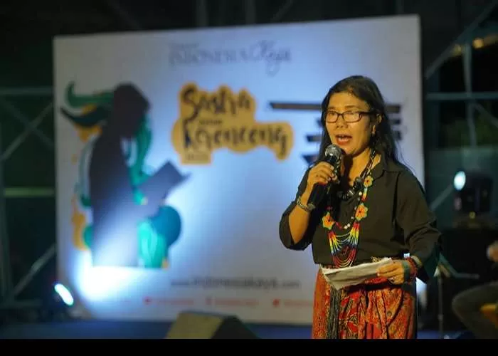 Acara unik yang menggambungkan sastra dan keroncong digelar di panggung Taman Indonesia Kaya Kota Semarang (GENMUSLIM.id/dok: istimewa/ Indonesia Kaya)