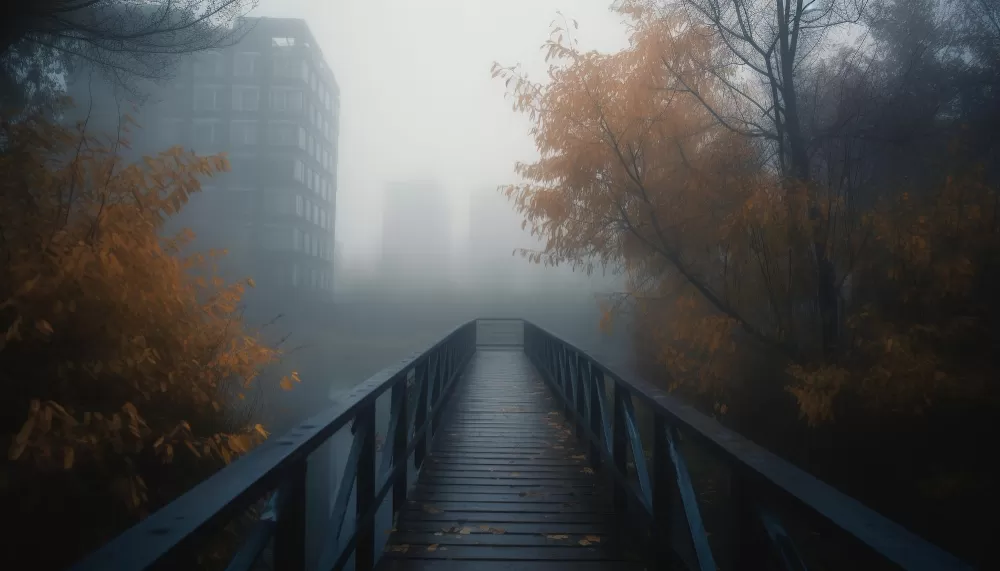 Ilustrasi berkabut. Jarak pandang di Kota Jambi sempat menurun tajam. (freepik.com)