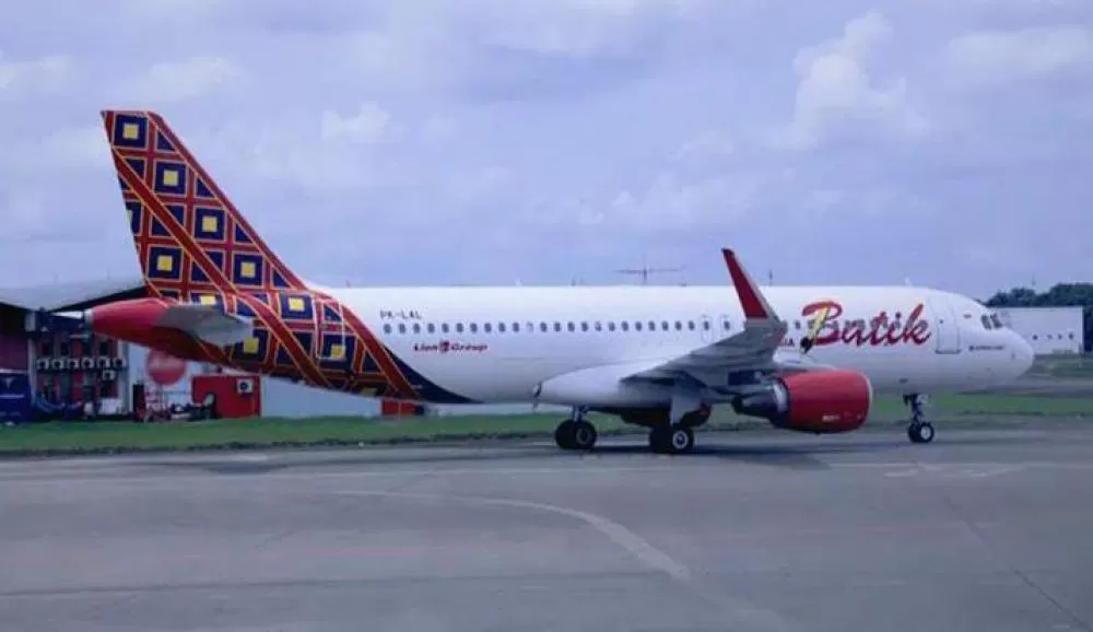Penampakan pesawat Batik Air yang sedang bersandar di salah satu bandara (mcwnews.com)