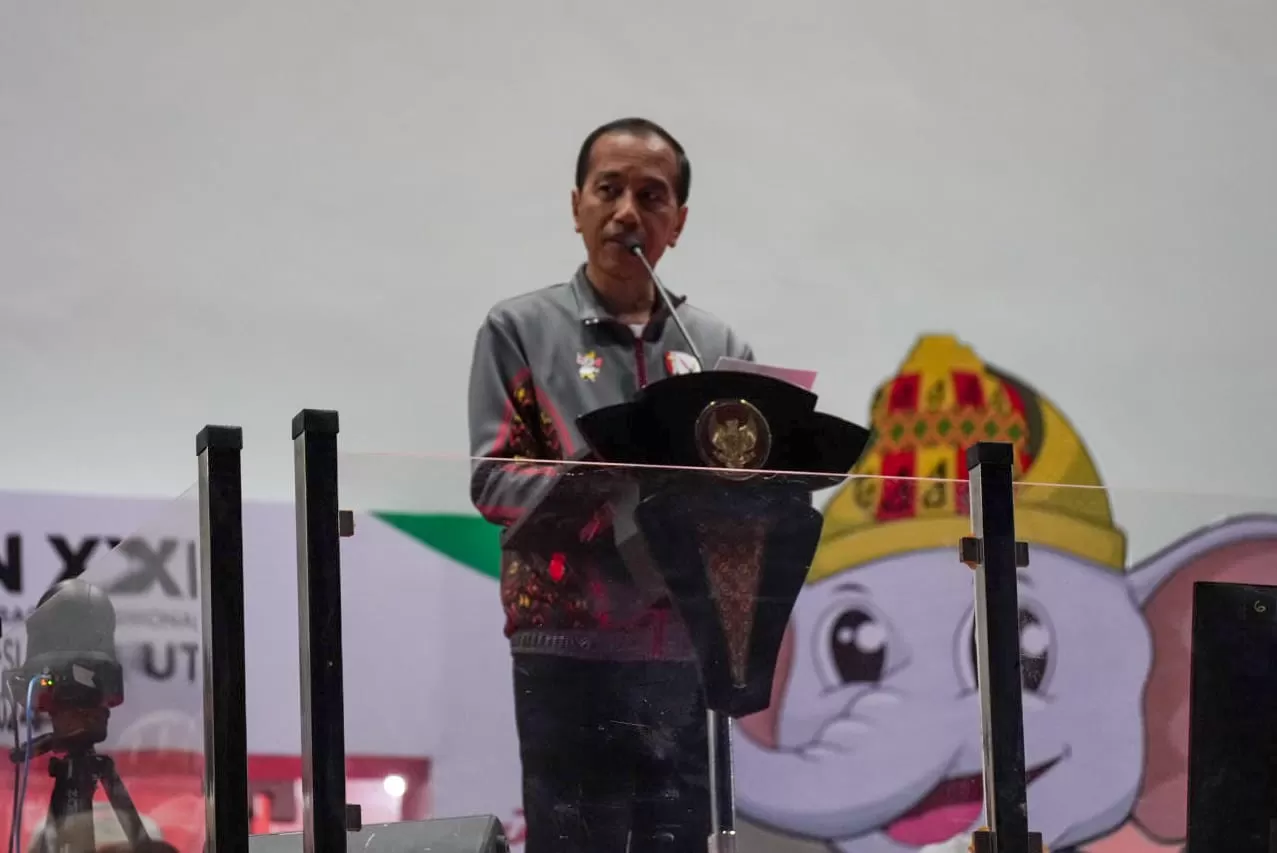 Pekan Olahraga Nasional (PON) XXI Aceh-Sumatera Utara (Sumut) 2024 resmi dibuka Presiden Joko Widodo. (kemenpora.go.id)