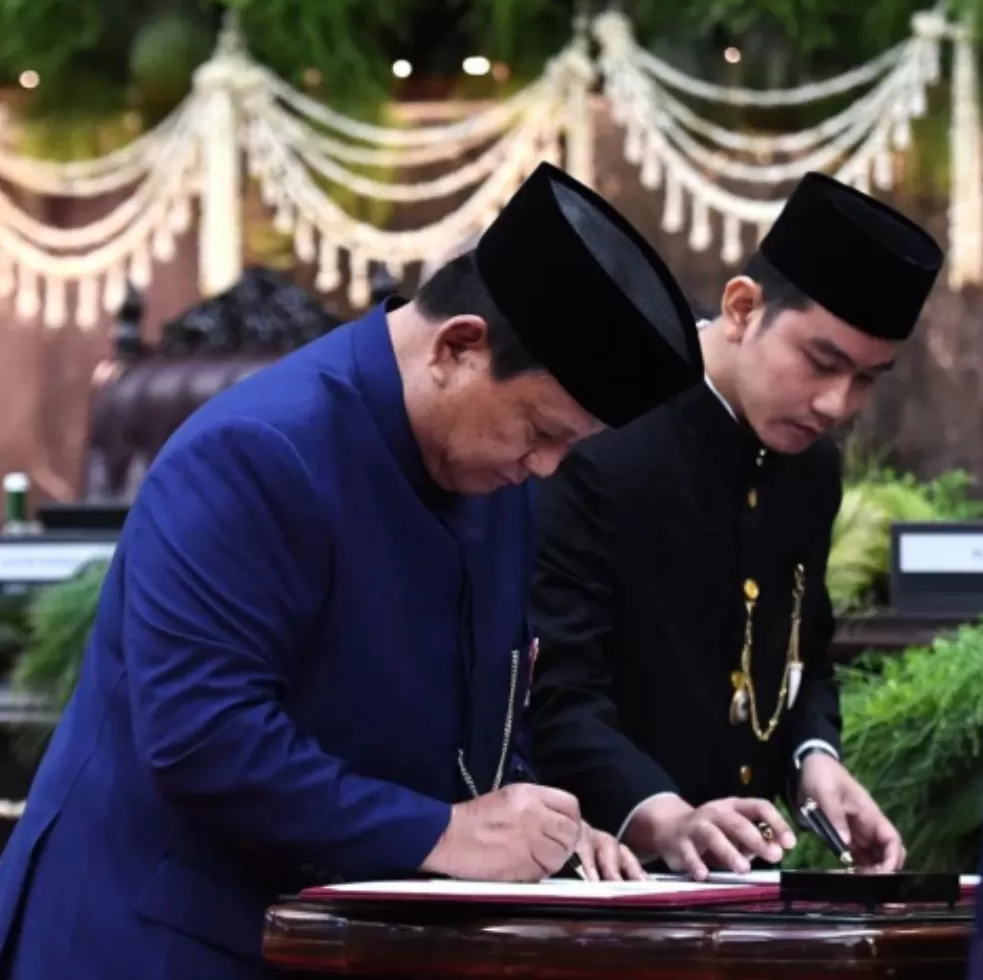 Presiden Prabowo Subianto dan Wakil Presiden Gibran Raka.  (Foto: PMJ/Instagram Jokowi)
